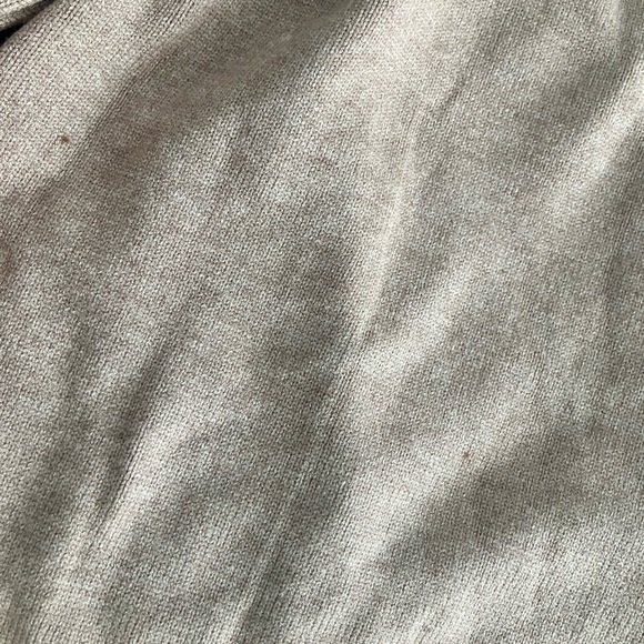 Anrabess Oatmeal Mock Turtleneck Ribbed Sleeved Size Large NWT - Picture 2 of 9